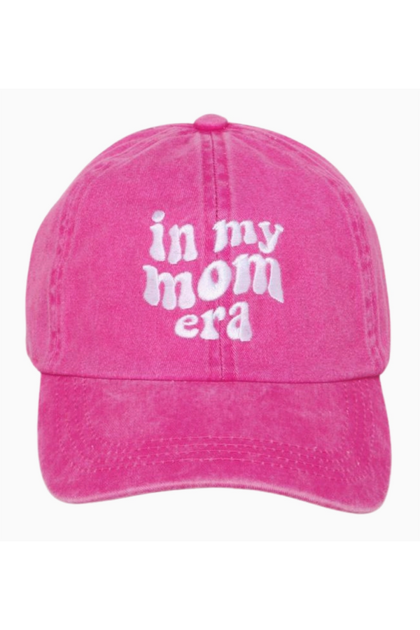 Baseball Cap - In My Mom Era Hot Pink