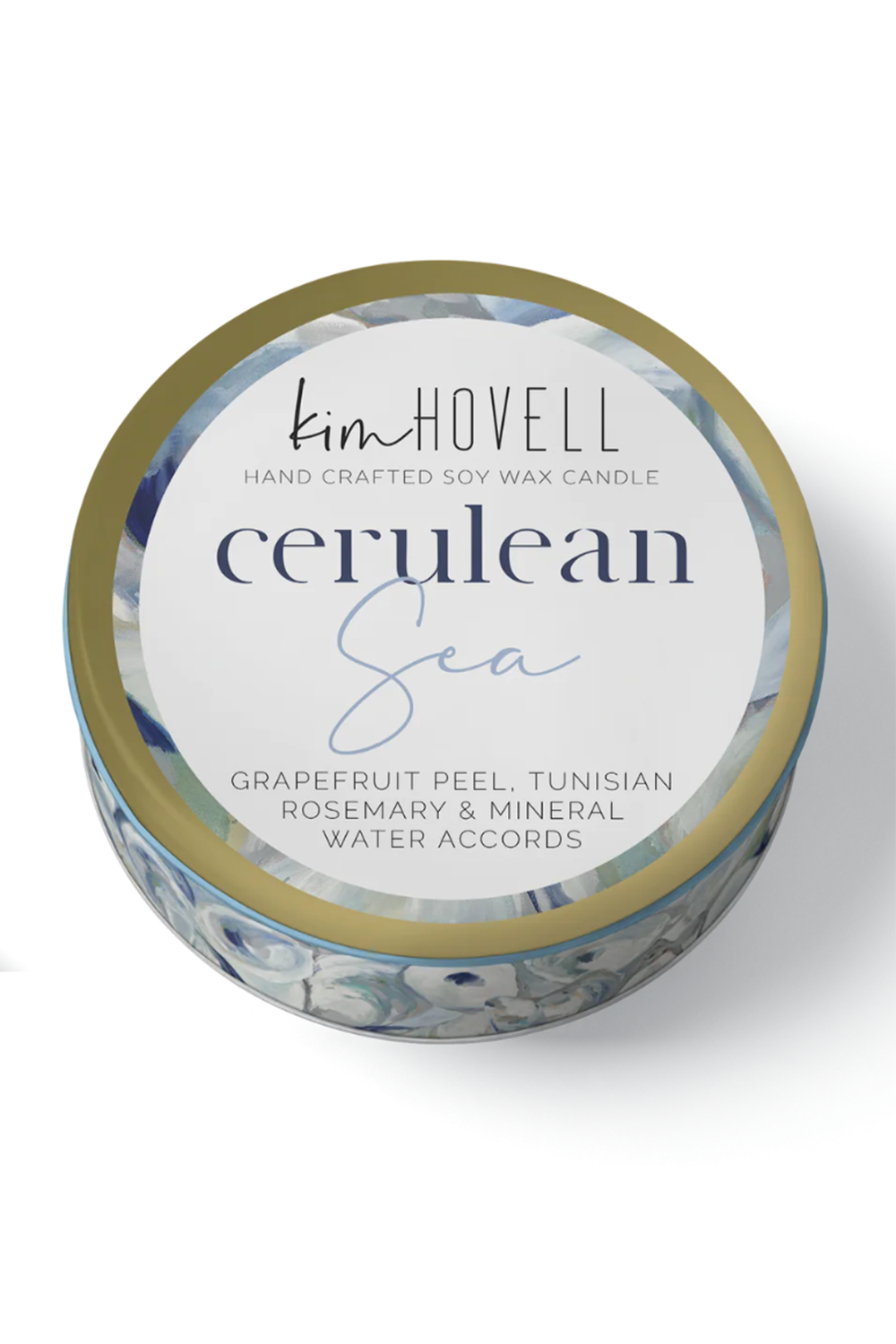 Kim Hovell + Annapolis Mini Tin Candle - Cerulean Sea