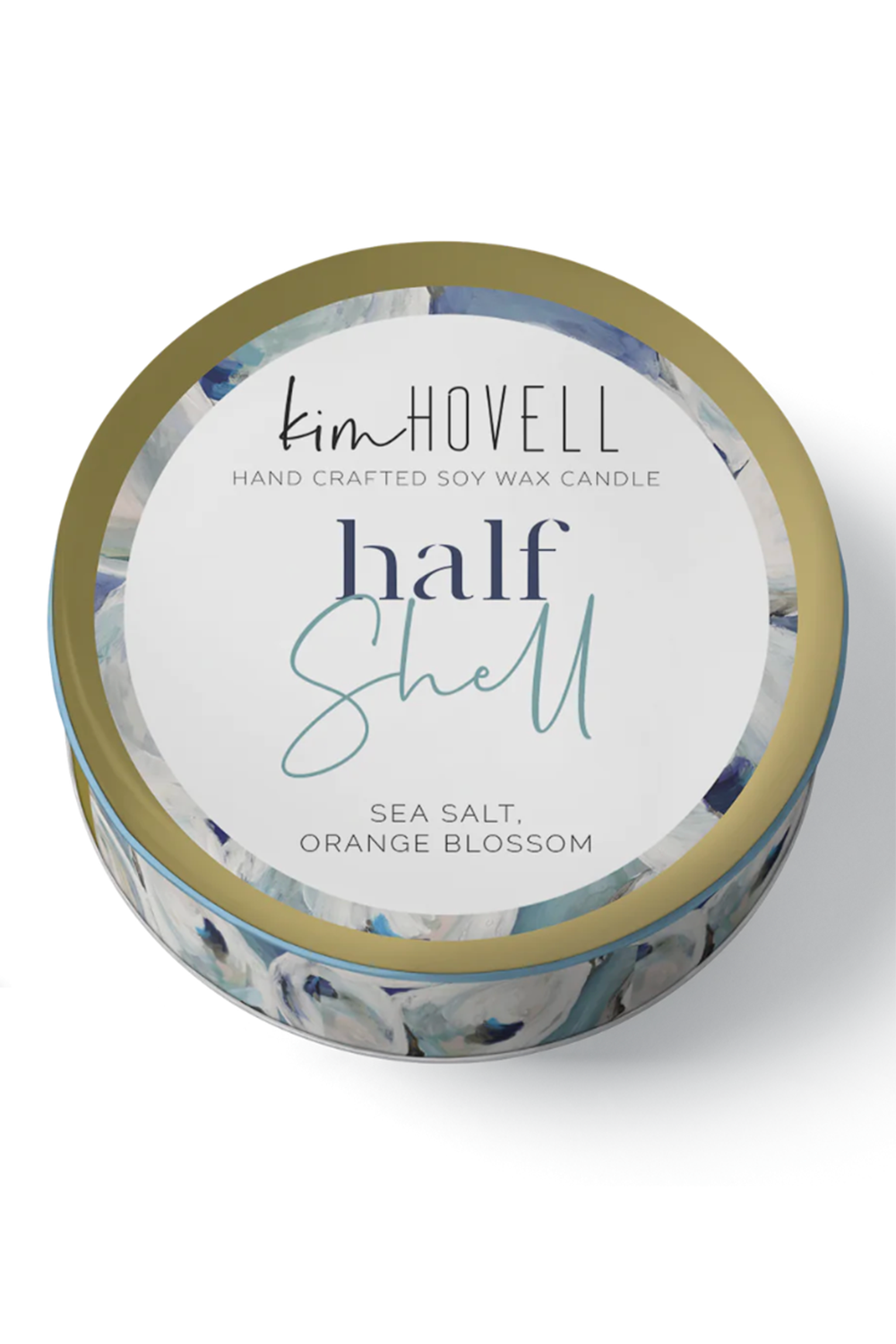 Kim Hovell + Annapolis Mini Tin Candle - Half Shell
