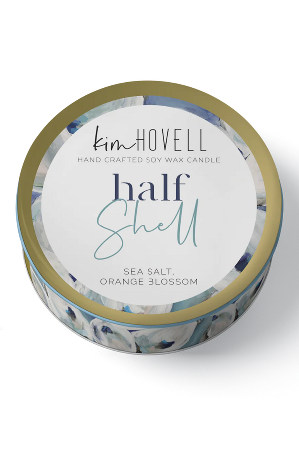 Kim Hovell + Annapolis Mini Tin Candle - Half Shell