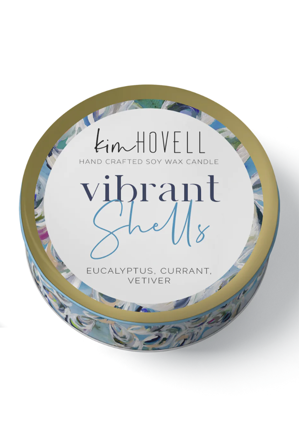 Kim Hovell + Annapolis Mini Tin Candle - Vibrant Shells