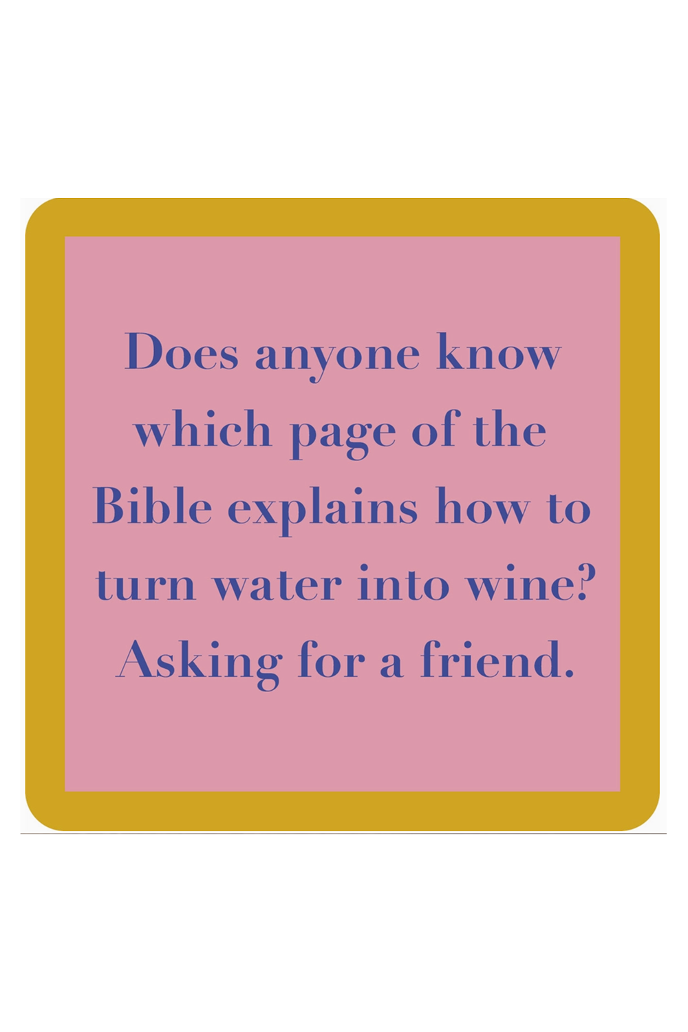 Humor Coaster - Page in the Bible