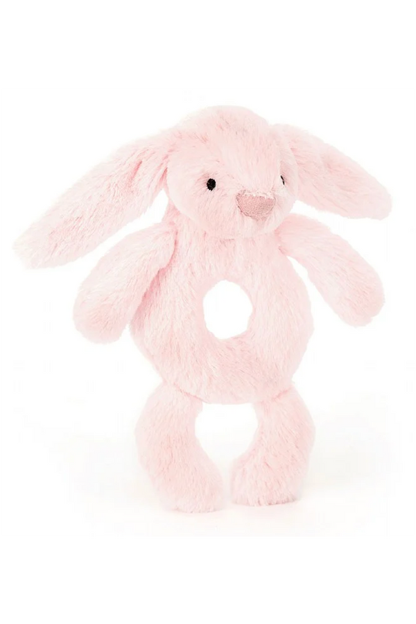 JELLYCAT Bashful Ring Rattle - Pink Bunny