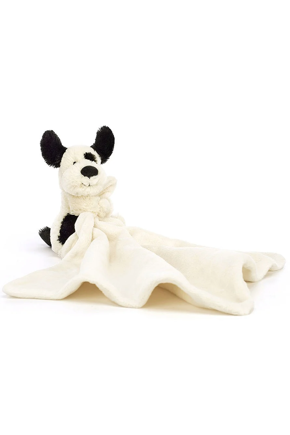JELLYCAT Bashful Soother - Black & Cream Puppy