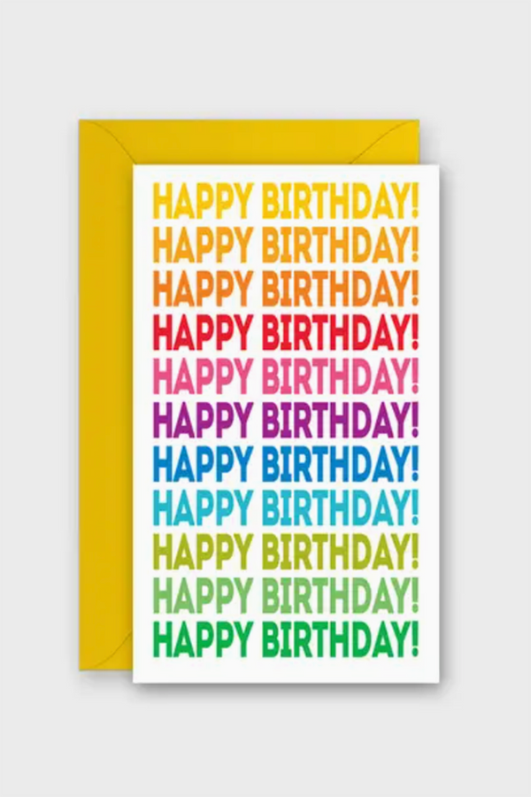RSP Gift Enclosure Card - Rainbow Birthday Repeat