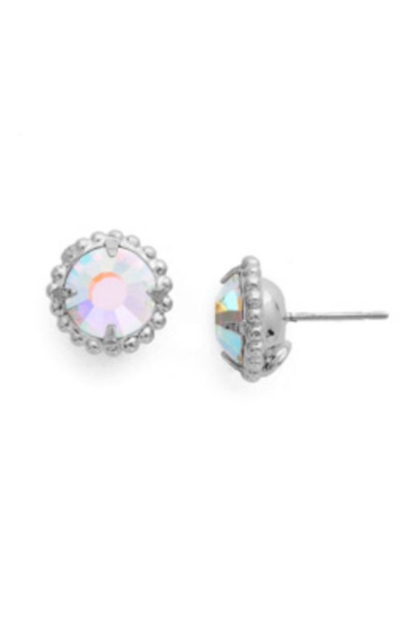 Simplicity Stud Earring - Crystal Aurora Borealis