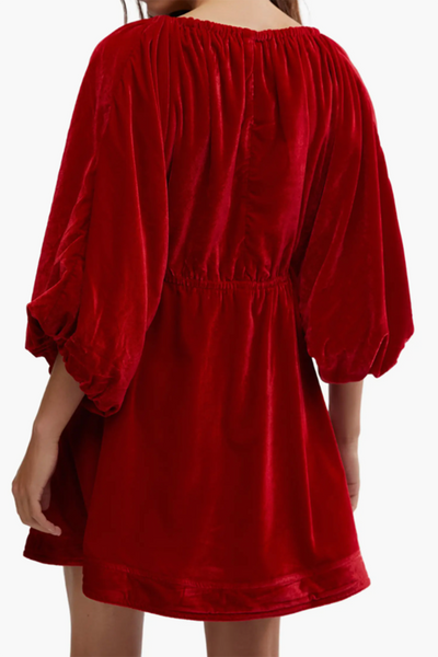portia velvet mini dress free people SIDEWALK SALE ITEM - FP Portia Velvet Mini Dress