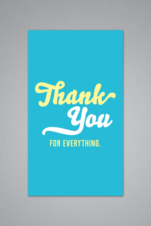 Mini Breathless Gift Enclosure Card - Thank You