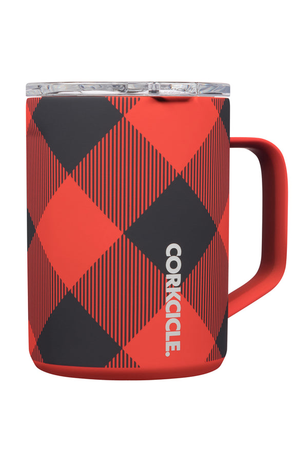 SIDEWALK SALE ITEM - Modern Coffee Mug - Red Buffalo Plaid