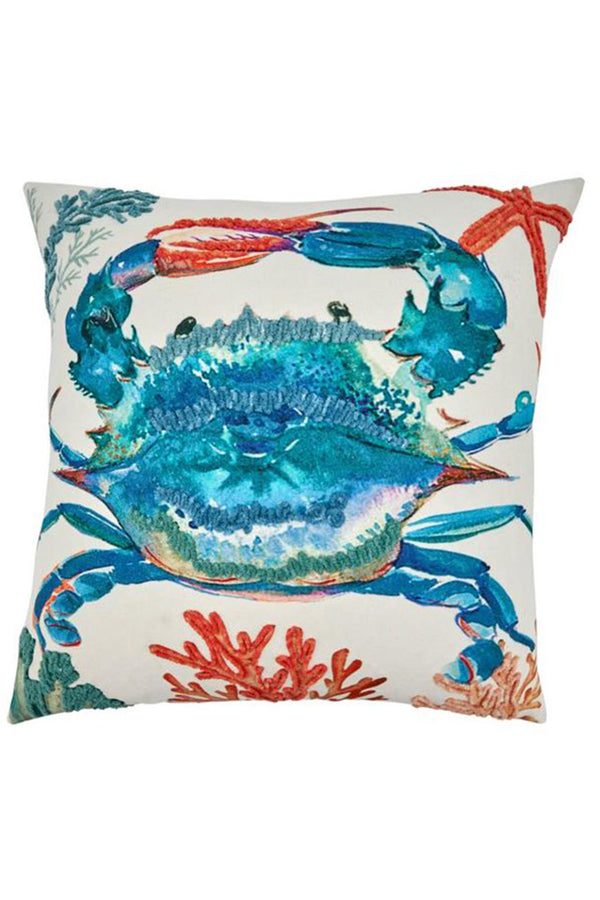 Coastal Down Filled Pillow - Crab
