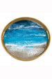 Lynnie Round Bamboo Serving Tray - Ocean Vibes