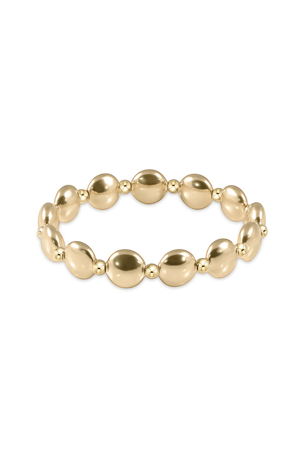 EN Honesty Grateful Pattern Bracelet - Solid Gold