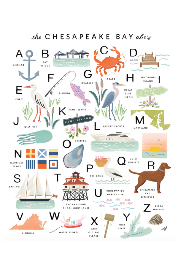 APP Print - *Whimsy Exclusive* Chesapeake Bay Alphabet