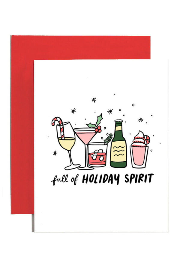 Trendy Holiday Card - Holiday Spirit