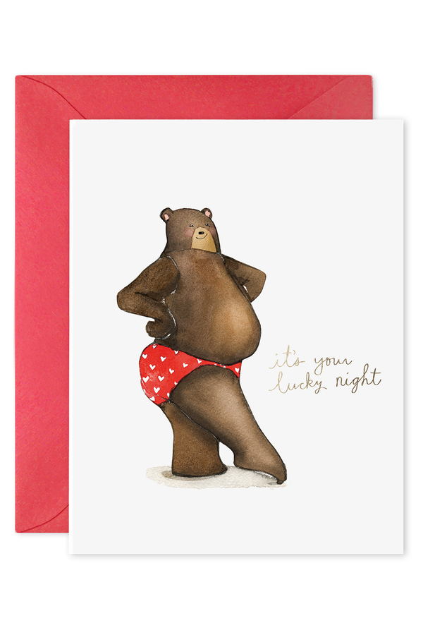 EFran Valentine's Day Greeting Card - Lucky Night