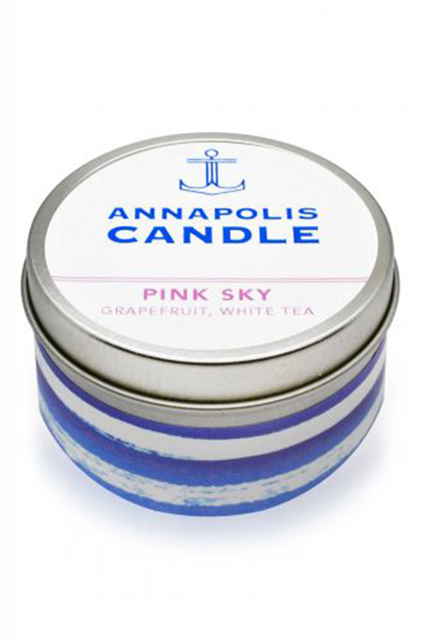 Tin Annapolis Candle - Pink Sky