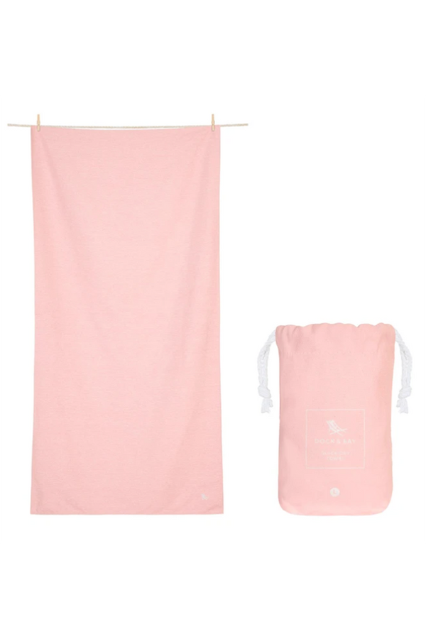 Quick Dry Beach Towel - Island Pink
