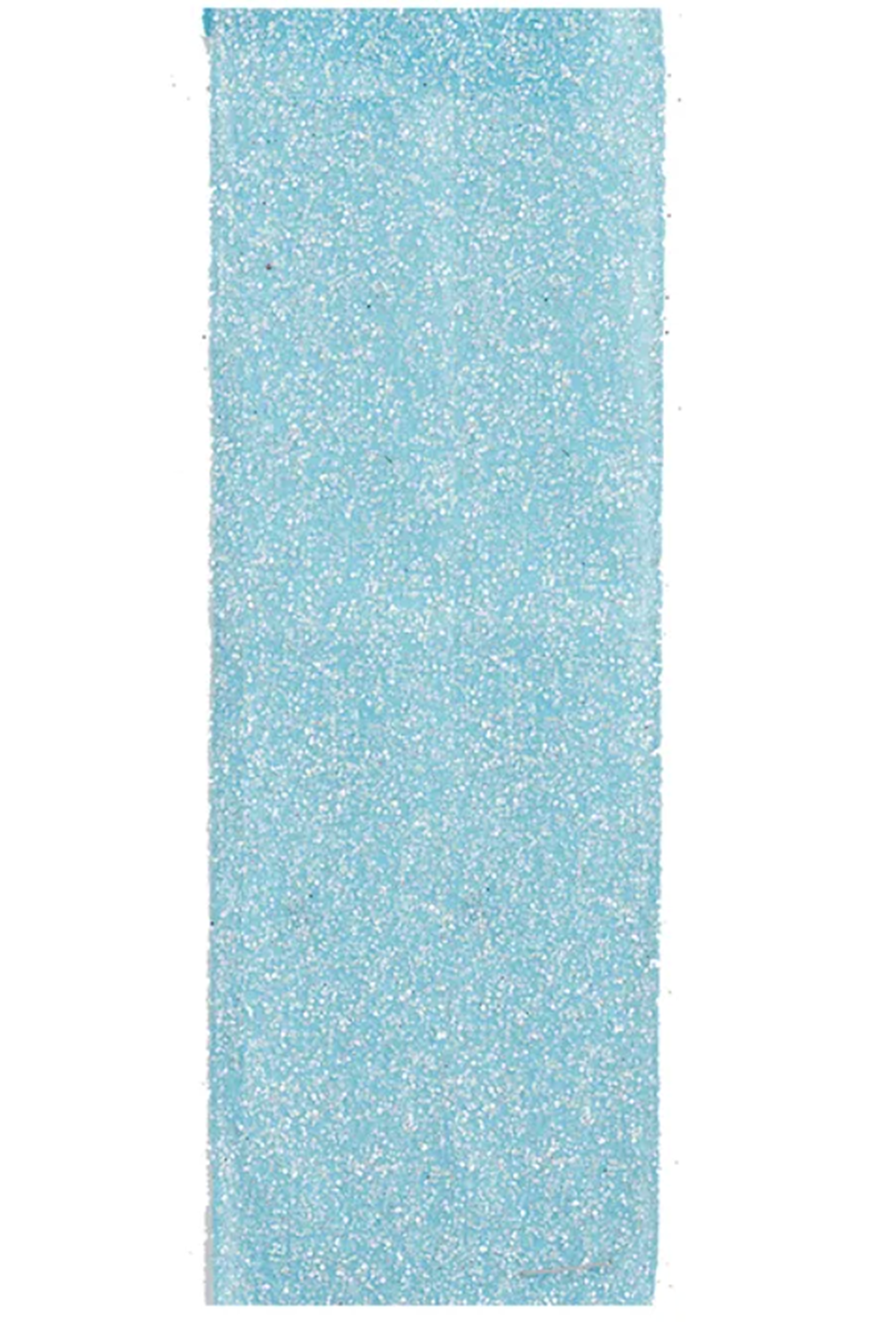 SIDEWALK SALE ITEM - Decorating Ribbon - Aqua Frosted Fabric