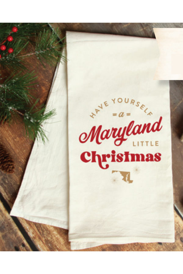 Flour Sack Towel - Maryland Little Christmas
