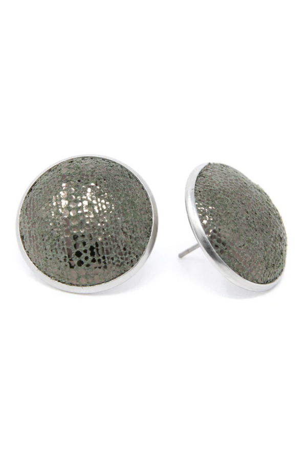 Keva "Full Circle" Button Earring - Luna