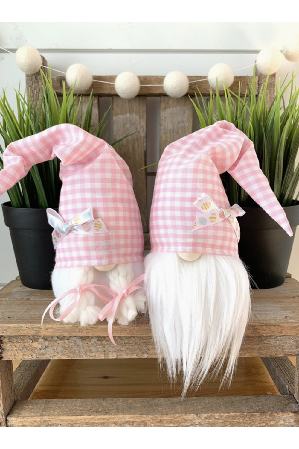 Easter Gingham Gnome
