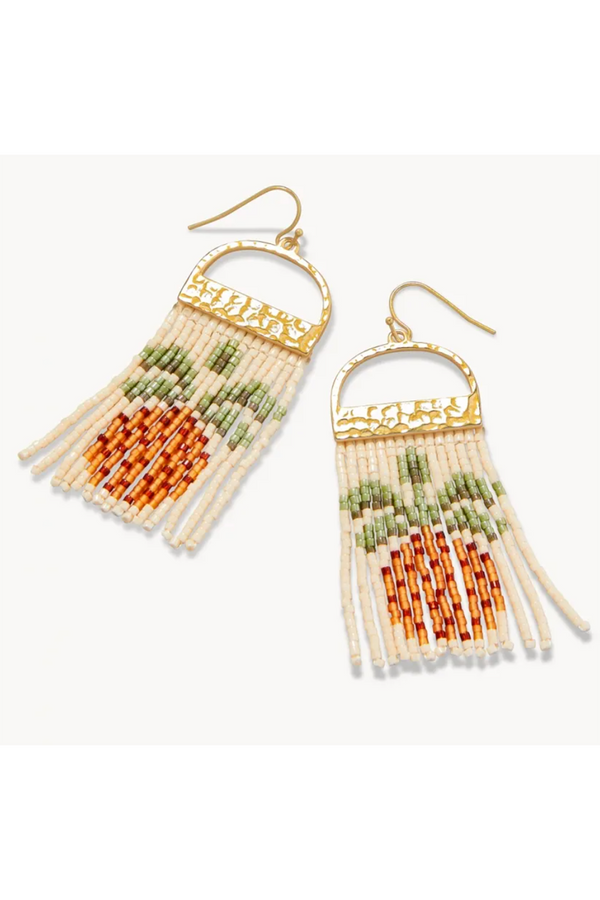 SIDEWALK SALE ITEM - Bitty Bead Earrings - Pineapple