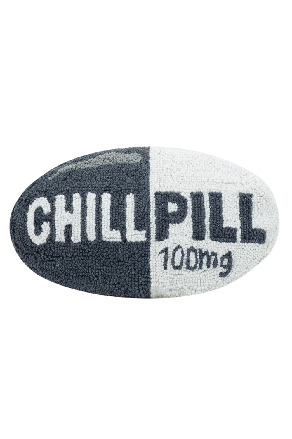 Chill Pill Hook Pillow - Dark Grey