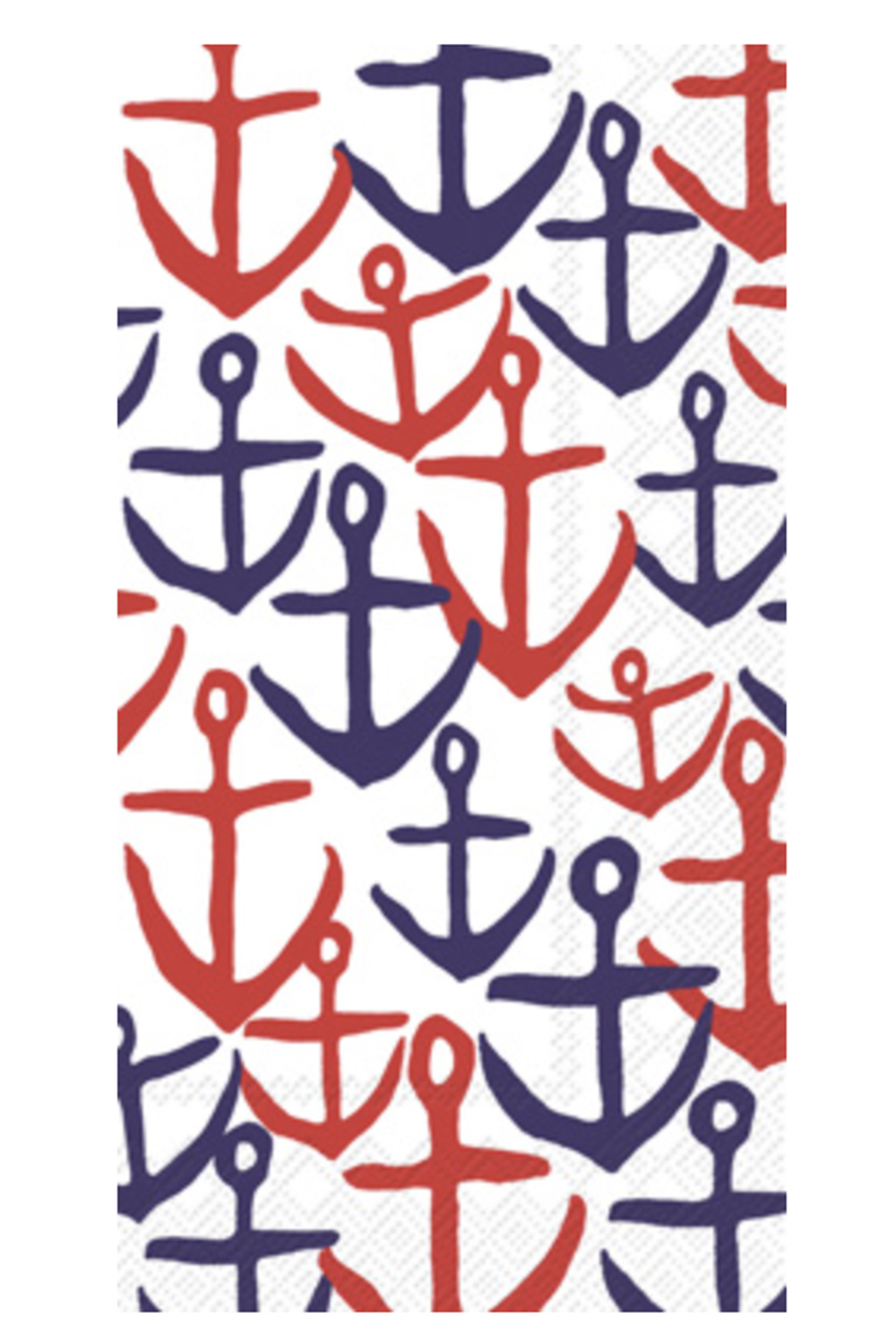 Guest Napkin Pack - Navy & Red Anchors