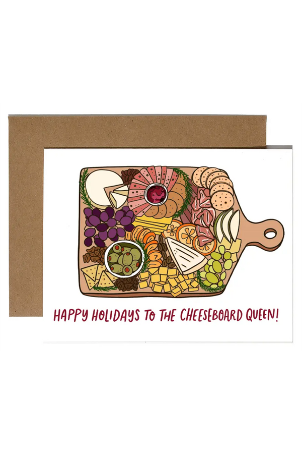 Trendy Holiday Card - Cheeseboard Queen
