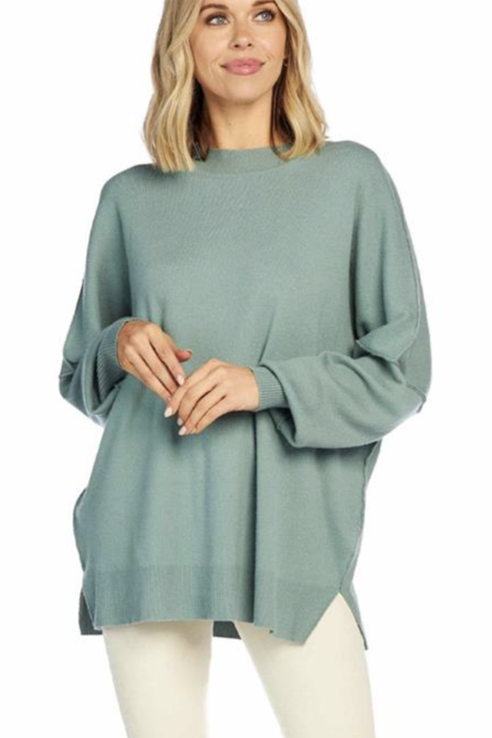 Astrid Ribbed Sweater - Sage