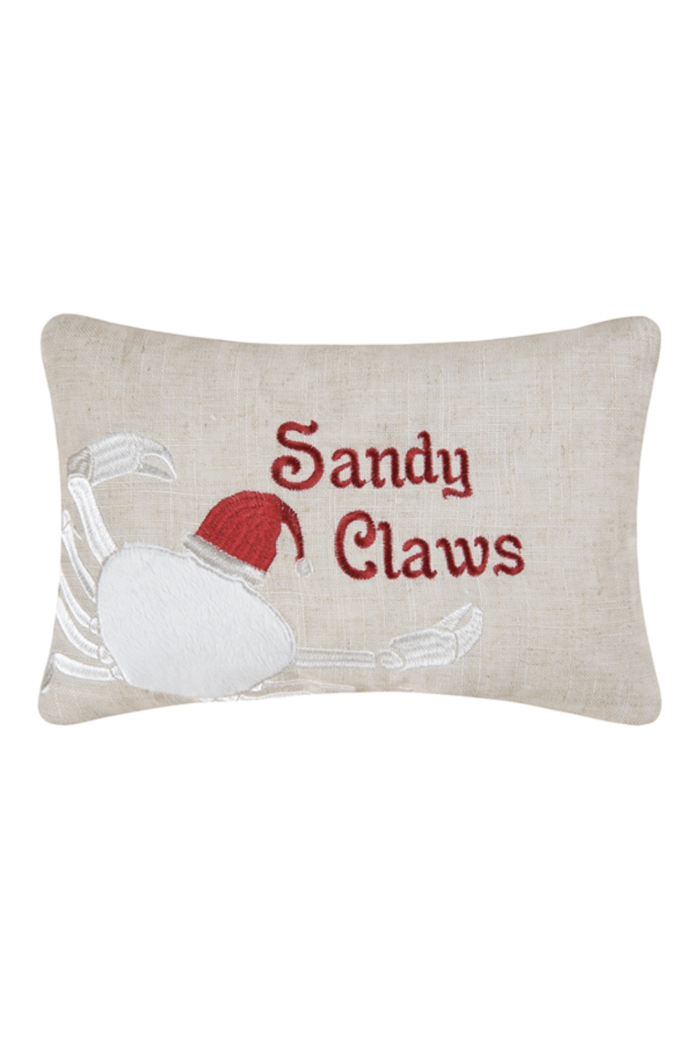 Mini Holiday Pillow - Sandy Claws Pillow