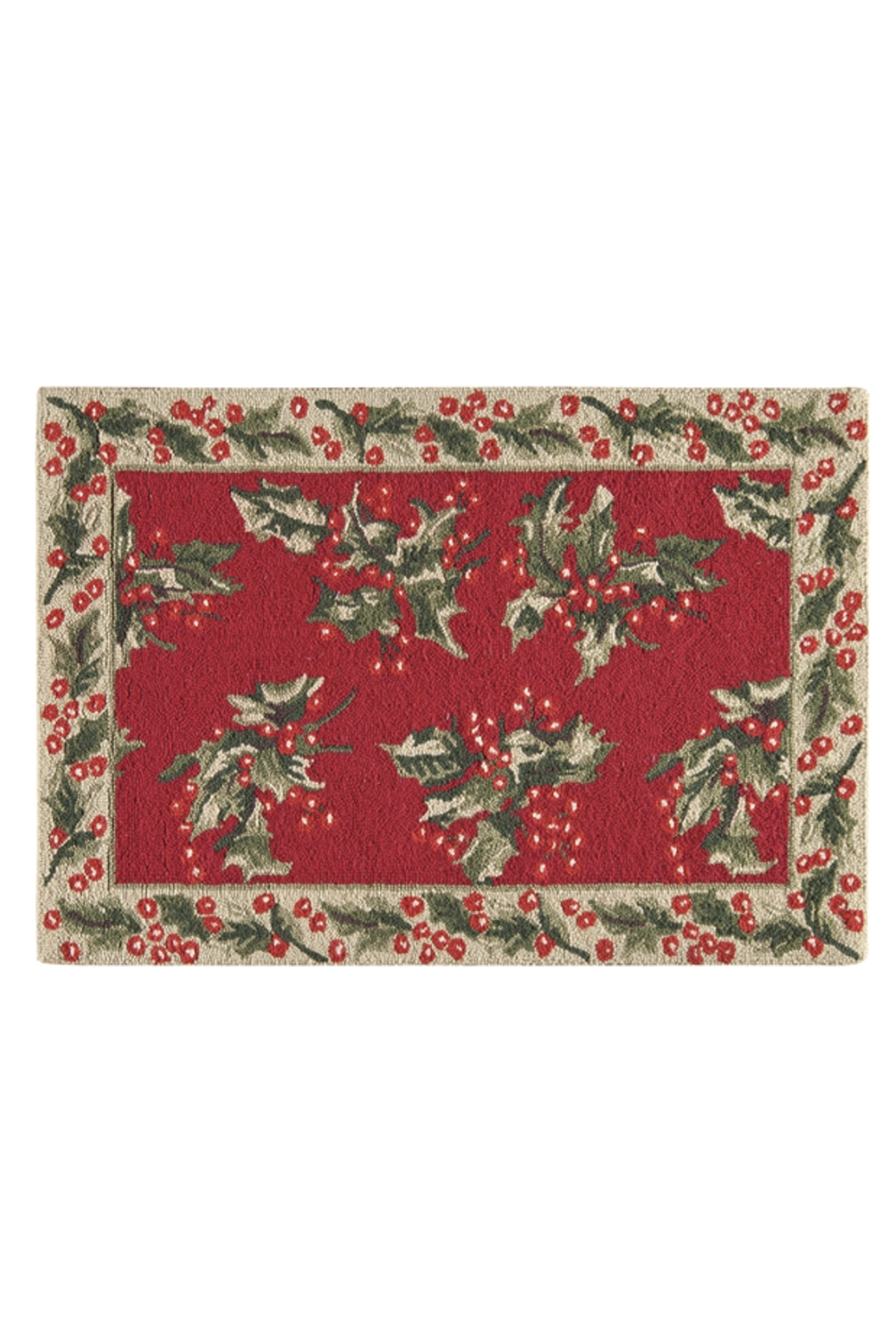 Holiday Rug - Holly Red