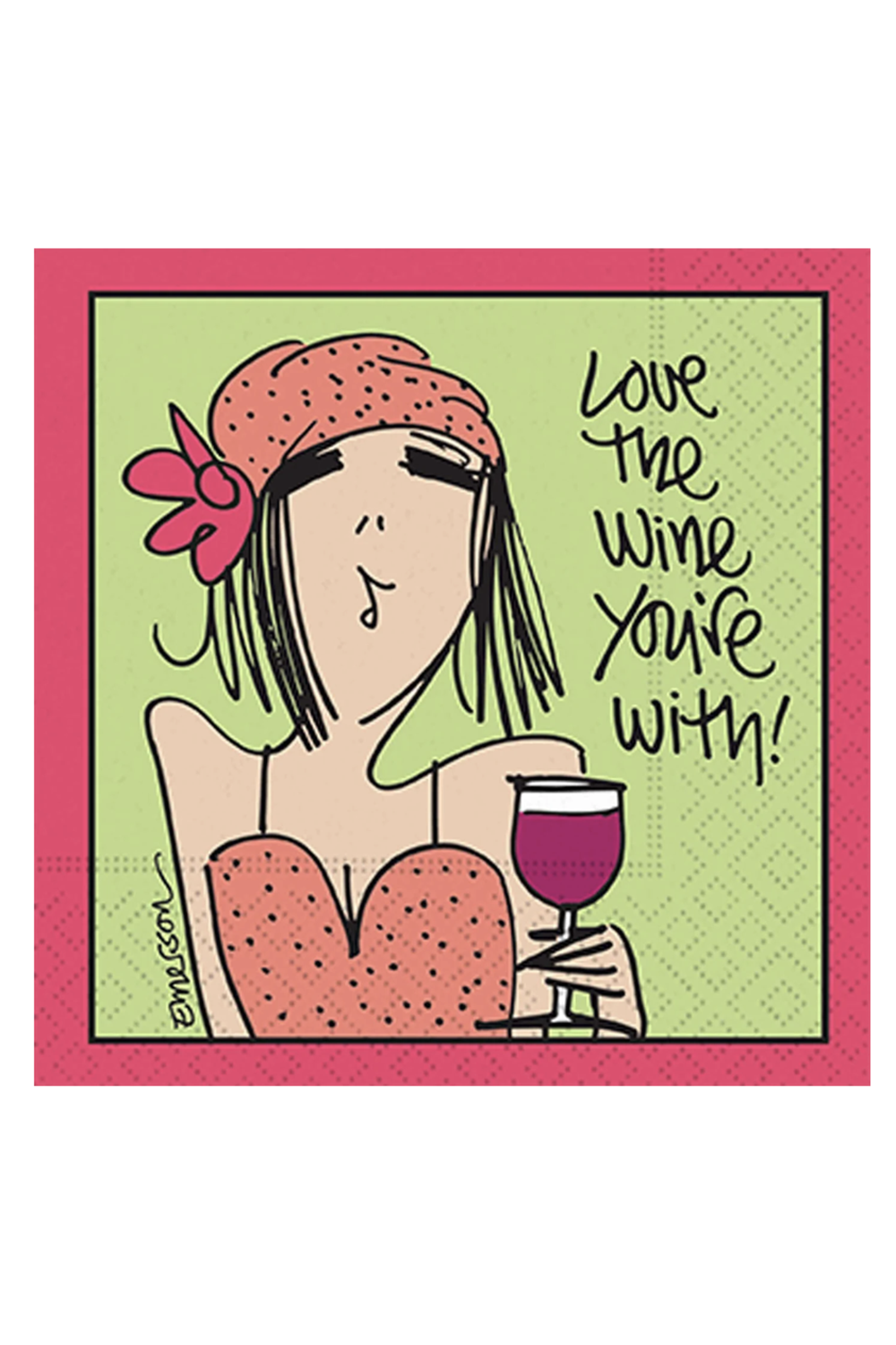 Cocktail Napkins - Love the Wine You're With