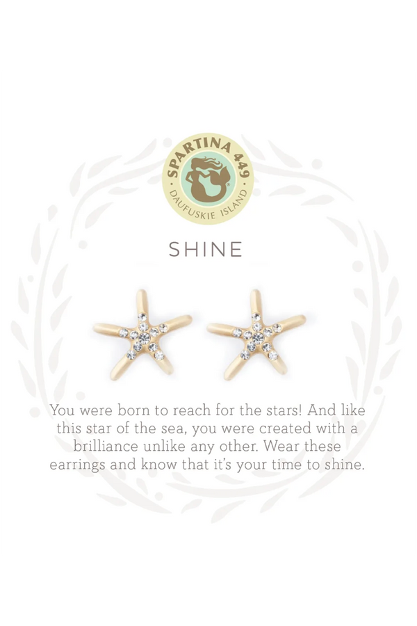 Sea La Vie Earrings - Gold Shine Starfish