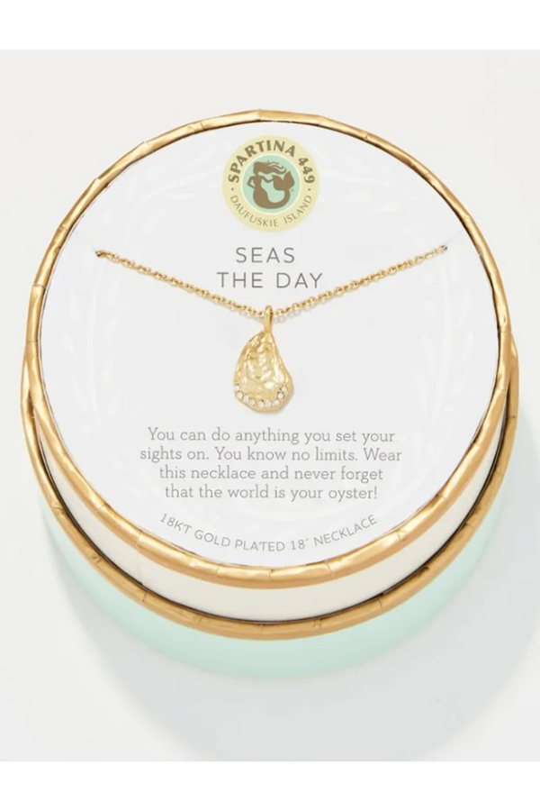 Sea La Vie Necklace - Gold Seas the Day Oyster