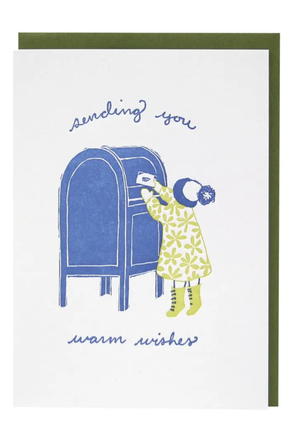 Smudgey Holiday Greeting Card - Little Letter Writer
