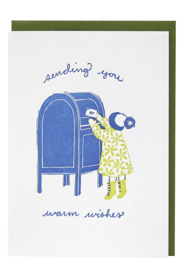 Smudgey Holiday Greeting Card - Little Letter Writer