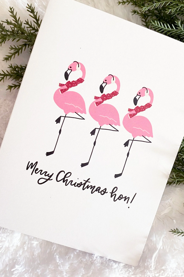 MDN Holiday Greeting Card - Hon Flamingo