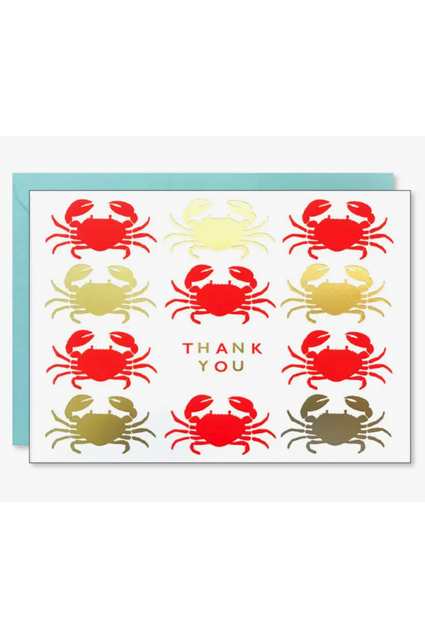 JF Thank You Boxed Card Set - Happy Crabs