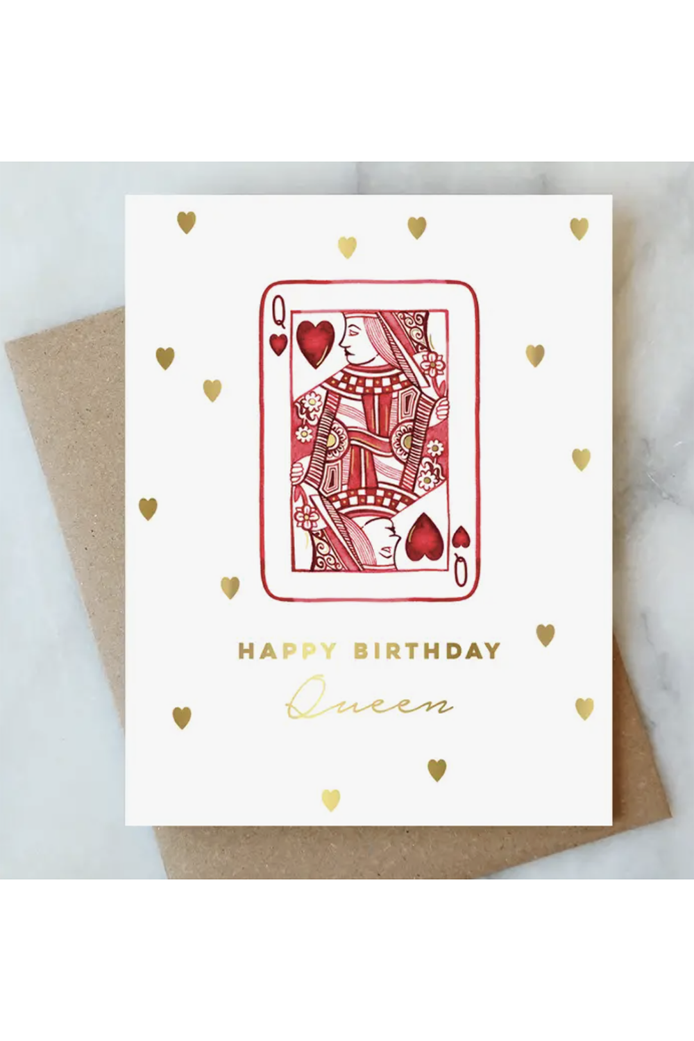 AJD Birthday Card - Queen of Hearts