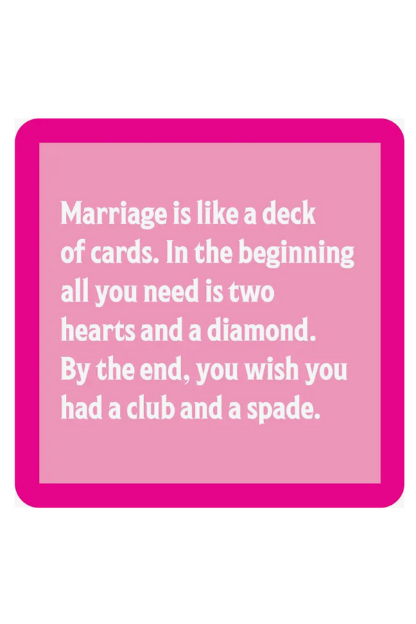 Humor Coaster - Marriage Deck of Cards
