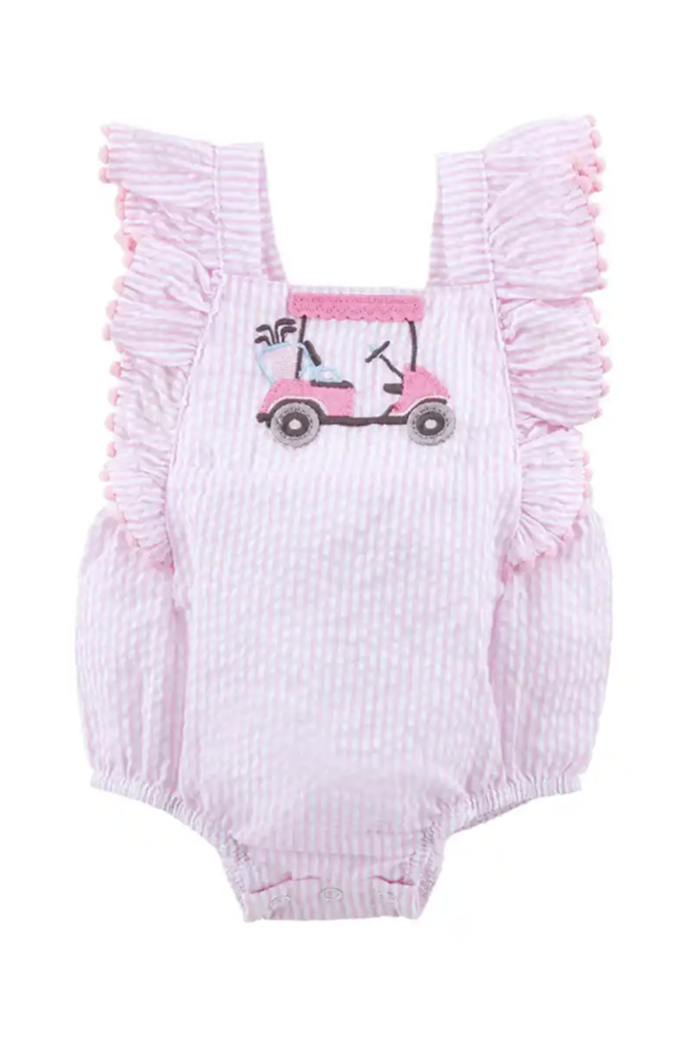 Golf Cart Bubble Outfit Set - Pink
