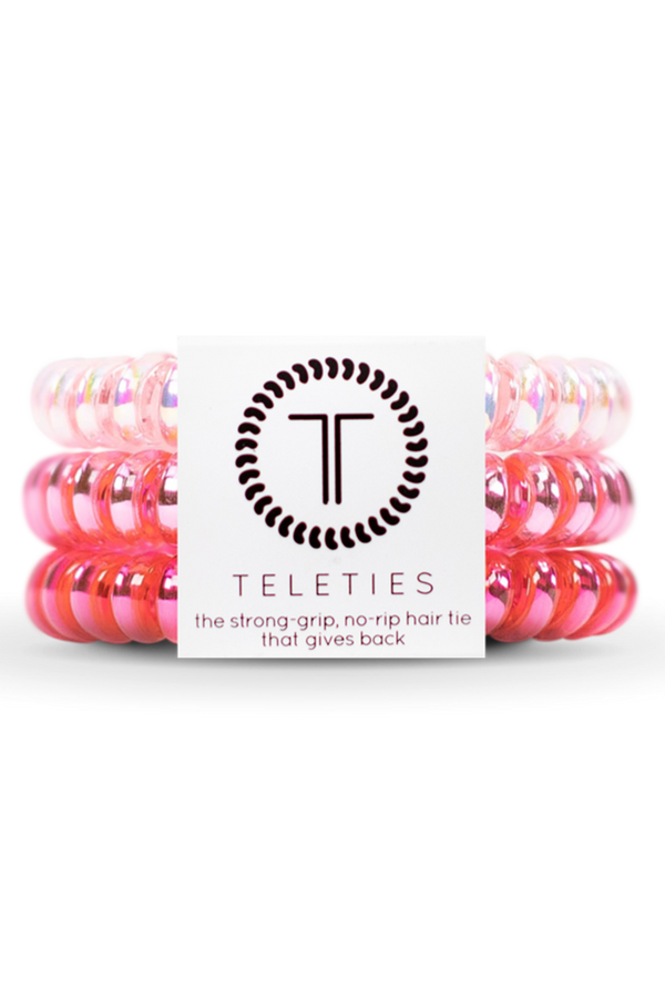 Teleties Hair Ties - Think Pink