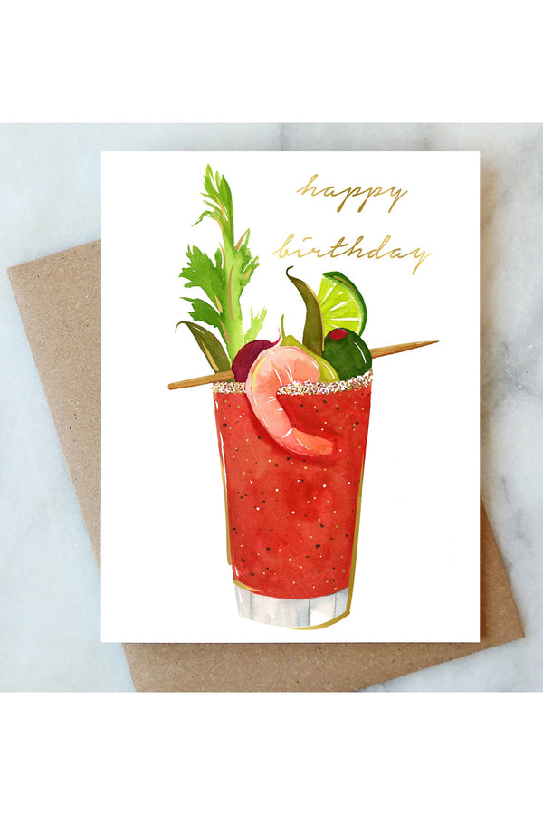 AJD Birthday Card - Bloody Mary
