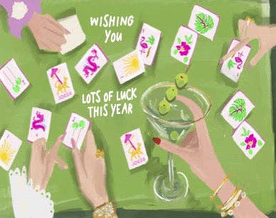 Rebecca Single Birthday Greeting Card - Luck