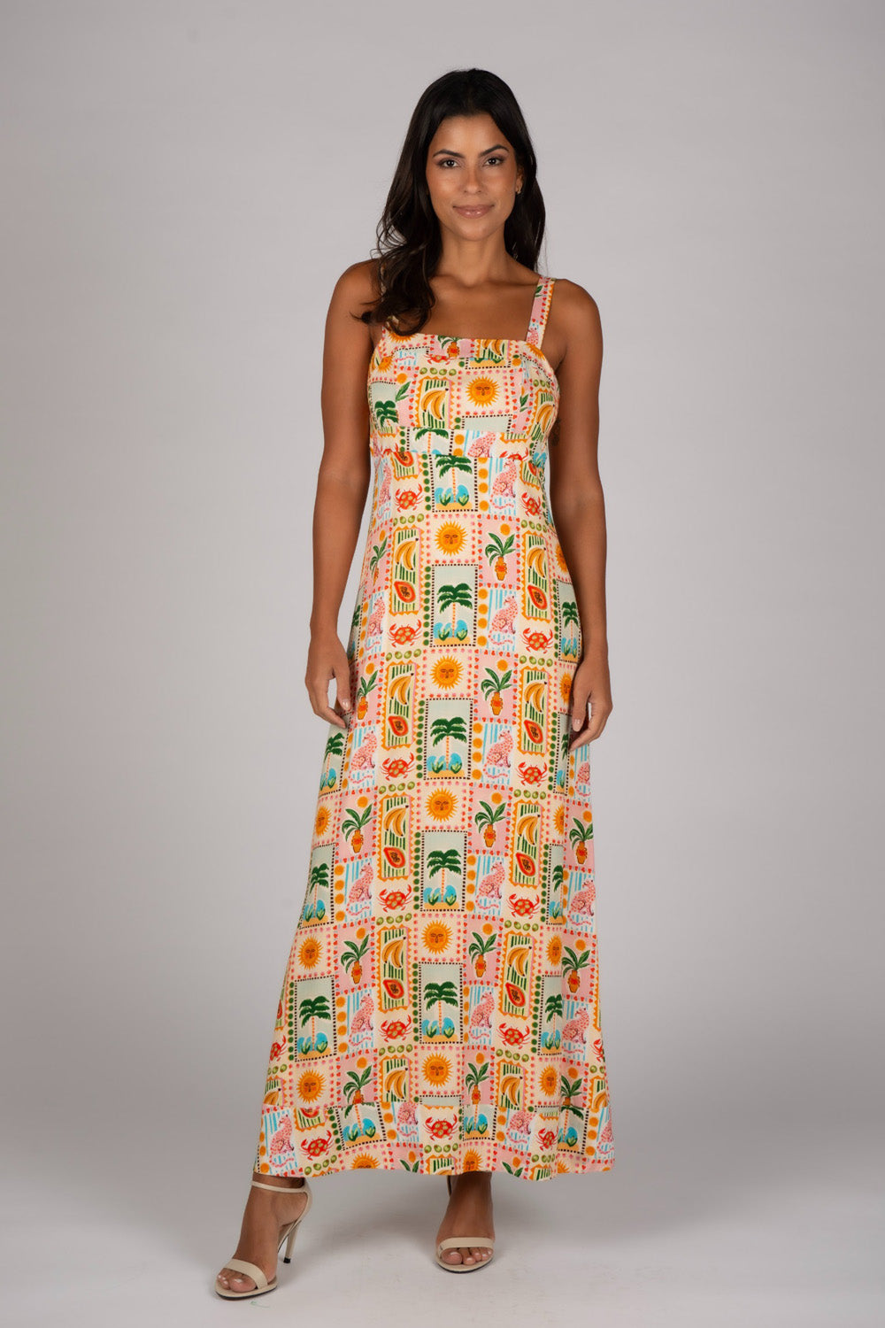 Sincerely Maxi Dress - Island Postcard