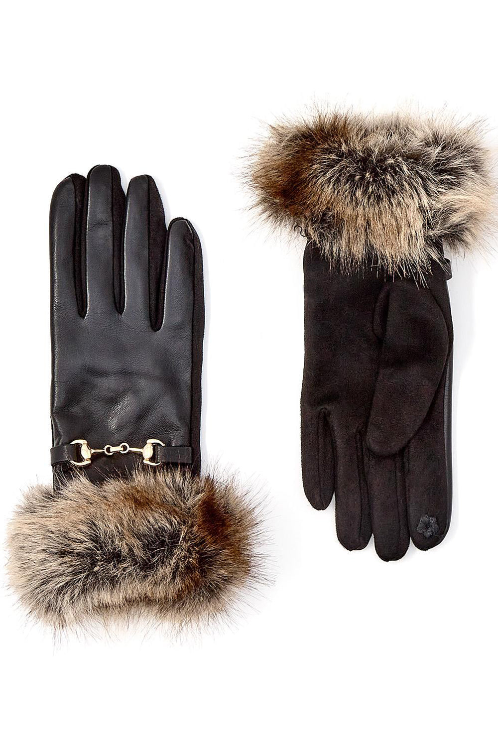 Faux Fur Cuff Gloves