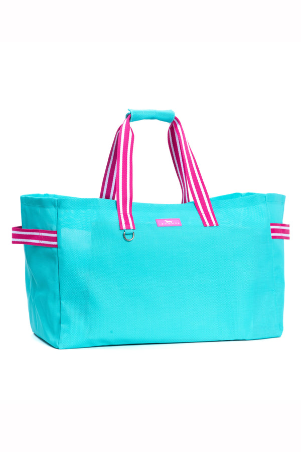 Checking In Tote Bag - "Caribbean Woven" SUM26