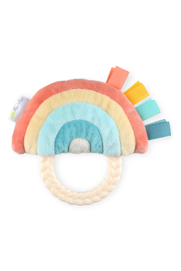 Pal Rattle Teether Ring - Rainbow