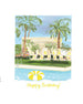 Rebecca Single Birthday Greeting Card - Yellow